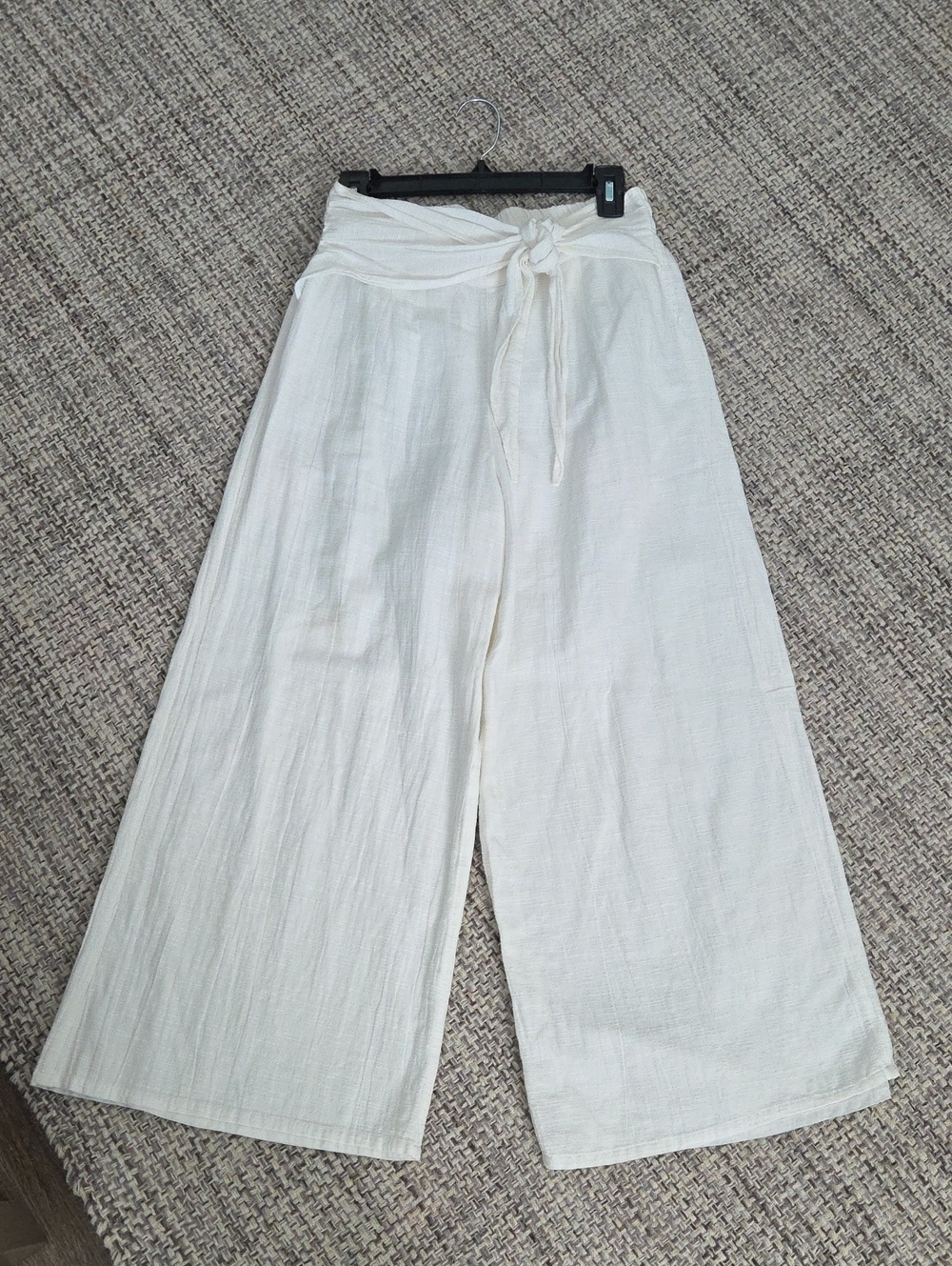 L Space White 100% Cotton Hanalei Wide Leg Resort Pants Size Medium - Picture 8 of 15